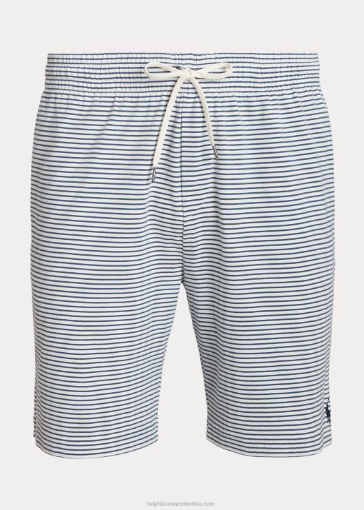 Pantalón corto de jersey a rayas de 7,5 pulgadas hombres nevis/clancy azul Ralph Lauren 2XR2V855