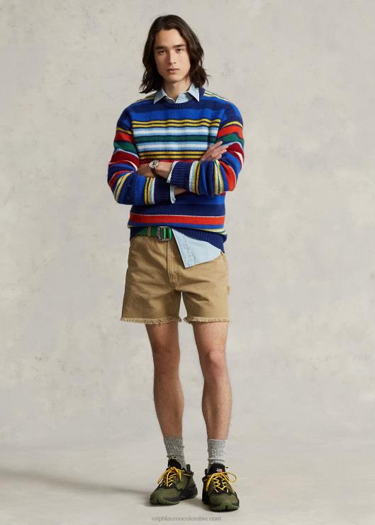 Pantalón corto de lona de ajuste relajado de 6 pulgadas hombres pato marrón Ralph Lauren 2XR2V8469