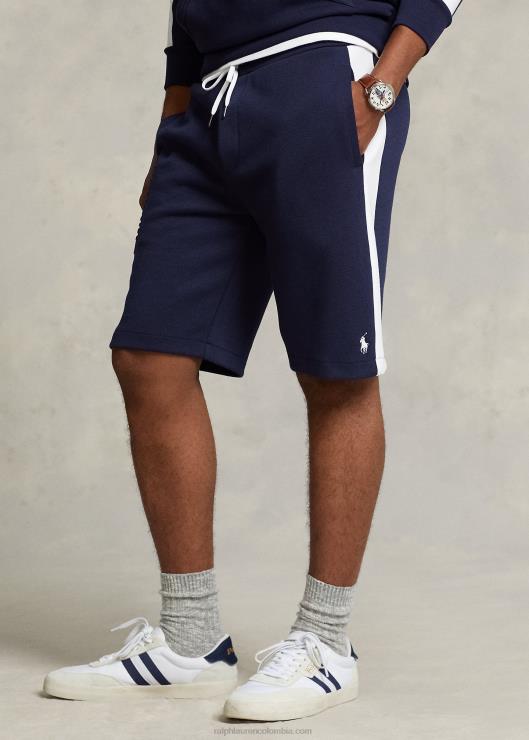 Pantalón corto de malla de punto doble con logotipo de 9,5 pulgadas hombres marina de crucero Ralph Lauren 2XR2V939