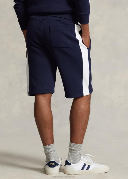 Pantalón corto de malla de punto doble con logotipo de 9,5 pulgadas hombres marina de crucero Ralph Lauren 2XR2V939