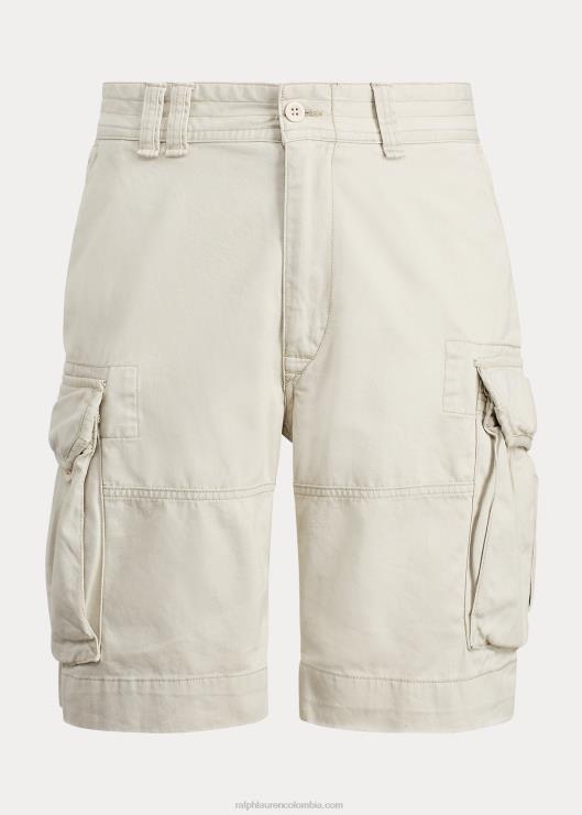 Pantalones cortos cargo de sarga de ajuste clásico de 10.5 pulgadas hombres piedra Ralph Lauren 2XR2V252