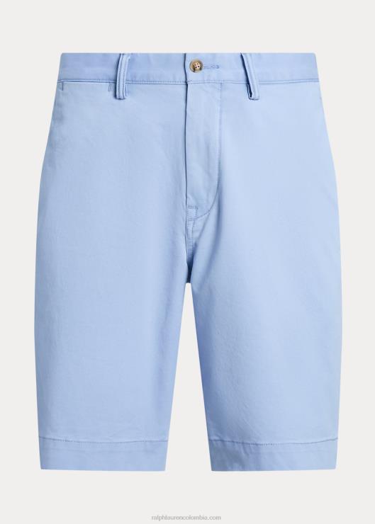 Short chino elástico de ajuste clásico de 9 pulgadas hombres finca azul Ralph Lauren 2XR2V497
