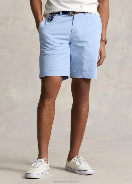 Short chino elástico de ajuste clásico de 9 pulgadas hombres finca azul Ralph Lauren 2XR2V497