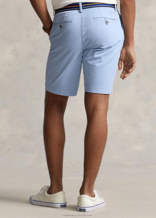 Short chino elástico de ajuste clásico de 9 pulgadas hombres finca azul Ralph Lauren 2XR2V497