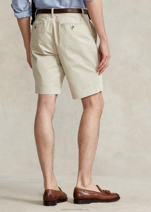 Short chino elástico de ajuste clásico de 9 pulgadas hombres piedra clasica Ralph Lauren 2XR2V8534