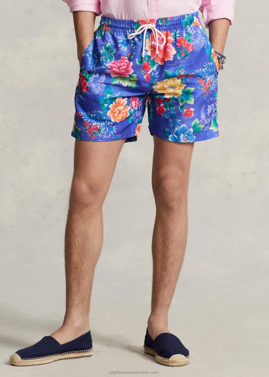 Traje de baño clásico de viajero de 5.75 pulgadas hombres flores de avondale Ralph Lauren 2XR2V771