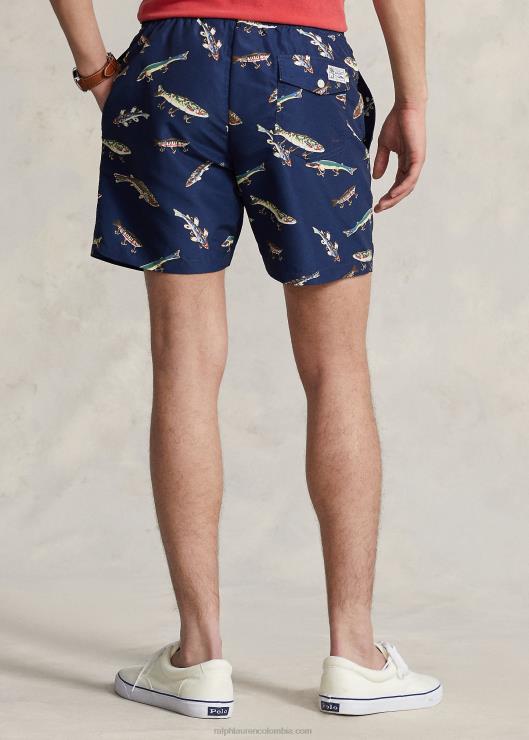 Traje de baño clásico de viajero de 5.75 pulgadas hombres multi Ralph Lauren 2XR2V860