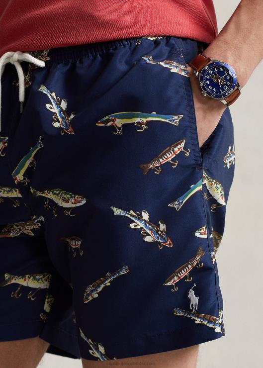 Traje de baño clásico de viajero de 5.75 pulgadas hombres multi Ralph Lauren 2XR2V860