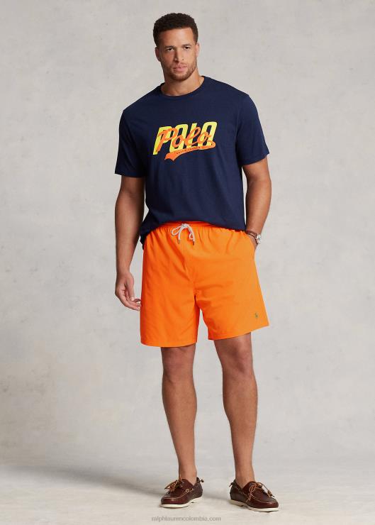 bañador de viajero hombres resplandor naranja de carreras Ralph Lauren 2XR2V1487