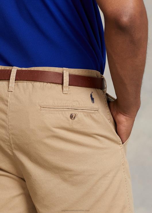 shorts chinos de corte clásico hombres cafe bronceado Ralph Lauren 2XR2V1626