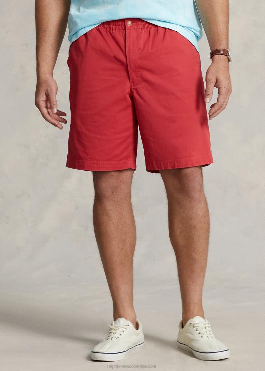 shorts chinos elásticos prepster de polo hombres estribor rojo Ralph Lauren 2XR2V1456