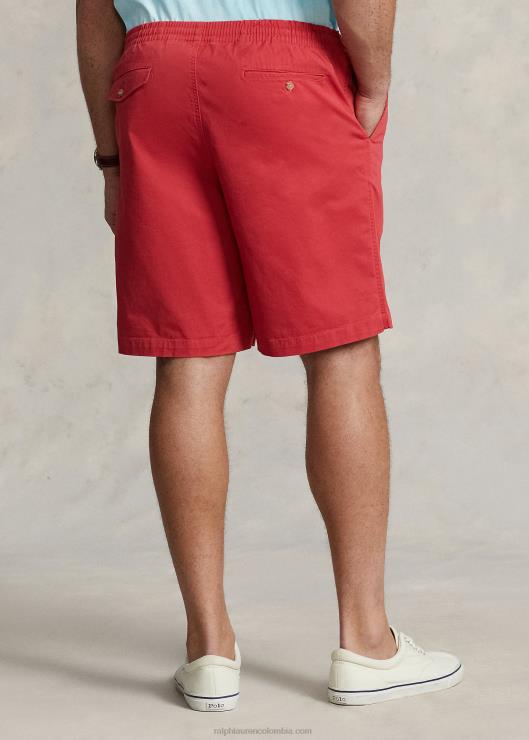 shorts chinos elásticos prepster de polo hombres estribor rojo Ralph Lauren 2XR2V1456