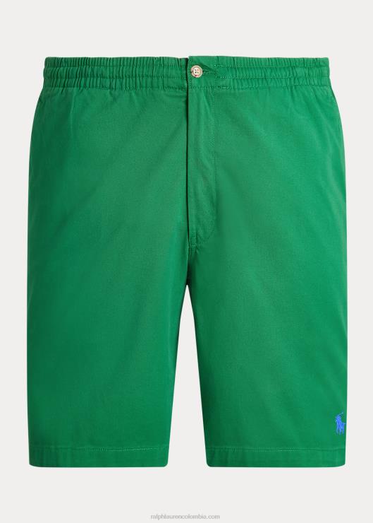 shorts chinos elásticos prepster de polo hombres verde primario Ralph Lauren 2XR2V1457
