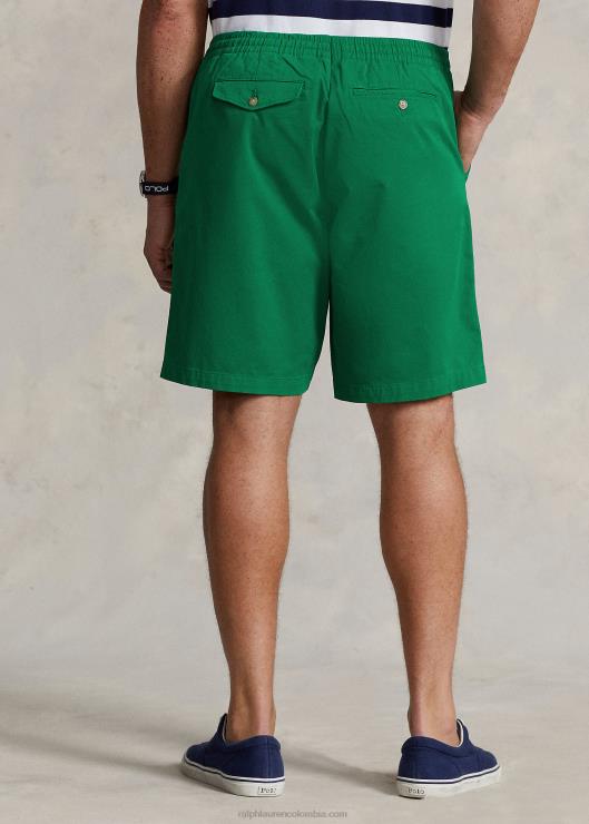 shorts chinos elásticos prepster de polo hombres verde primario Ralph Lauren 2XR2V1457