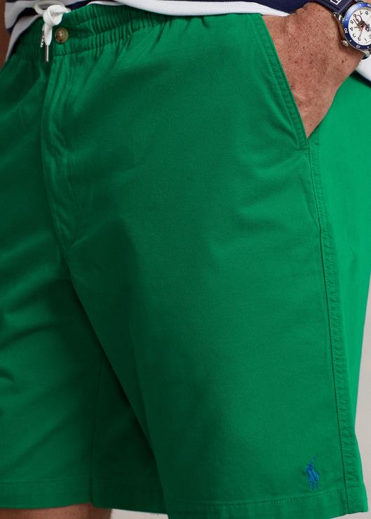 shorts chinos elásticos prepster de polo hombres verde primario Ralph Lauren 2XR2V1457