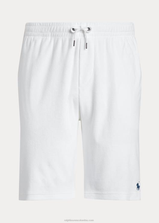 shorts de rizo con cordón hombres blanco Ralph Lauren 2XR2V1661