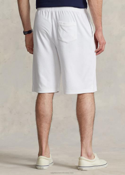 shorts de rizo con cordón hombres blanco Ralph Lauren 2XR2V1661