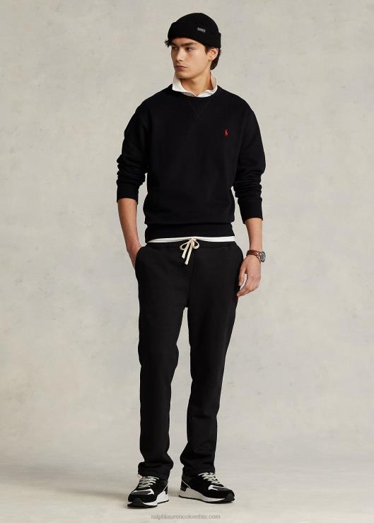 pantalón de chándal de lana hombres negro Ralph Lauren 2XR2V551