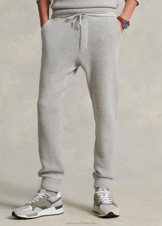 jogger de cachemira lavable hombres brezo gris Ralph Lauren 2XR2V8511