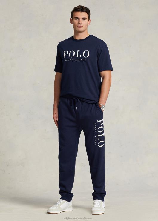 joggers con logo bordado hombres marina de crucero Ralph Lauren 2XR2V1882