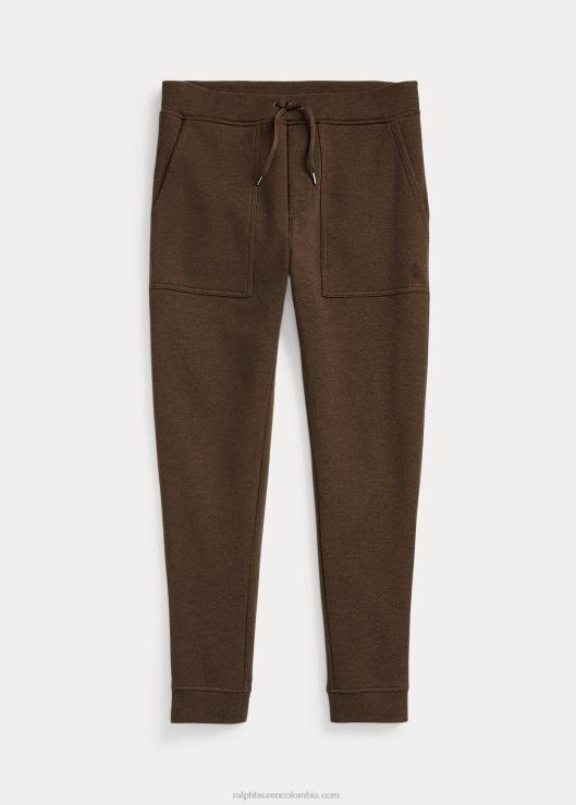 joggers de malla de punto doble hombres brezo marrón Ralph Lauren 2XR2V1024