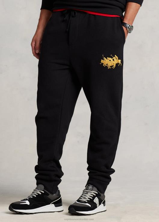 joggers de polar triple pony hombres negro Ralph Lauren 2XR2V1899