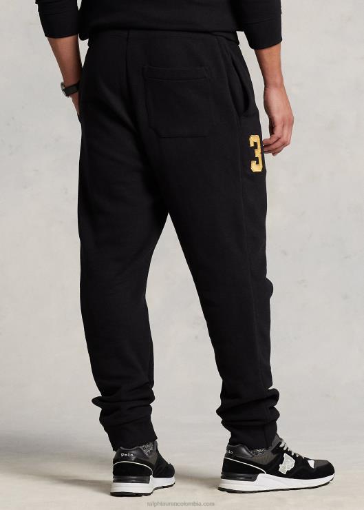 joggers de polar triple pony hombres negro Ralph Lauren 2XR2V1899