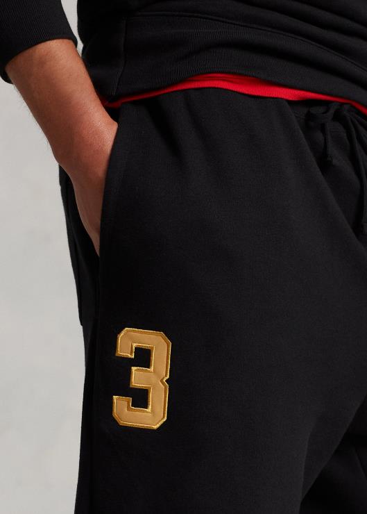 joggers de polar triple pony hombres negro Ralph Lauren 2XR2V1899