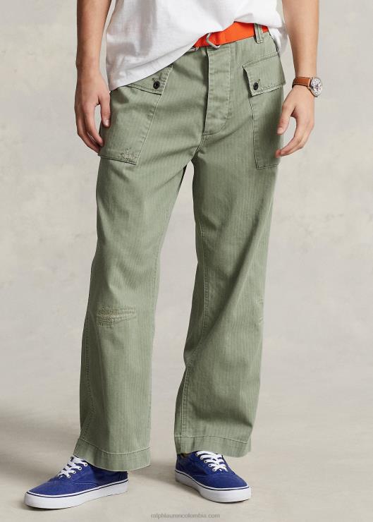 pantalón cargo de corte holgado hombres verde claro Ralph Lauren 2XR2V1121