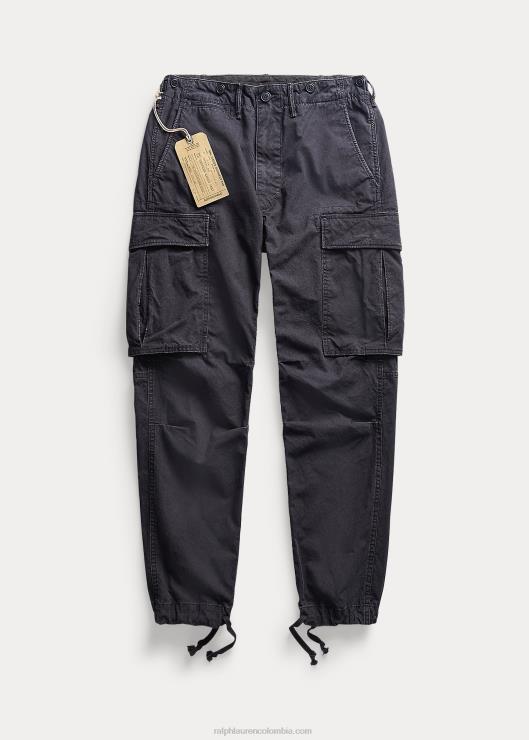 pantalón cargo de lona excedente hombres negro Ralph Lauren 2XR2V8704