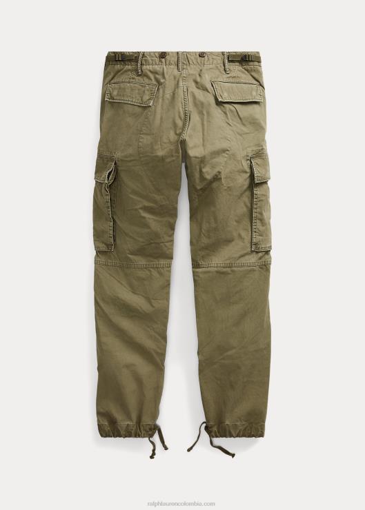 pantalón cargo de popelina excedente hombres oliva oscuro Ralph Lauren 2XR2V1782