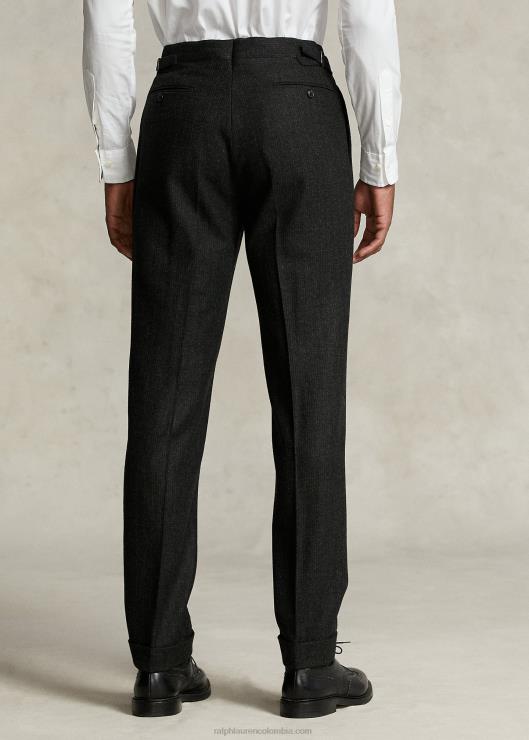 pantalón de rayas de la colección morehouse hombres gris oscuro Ralph Lauren 2XR2V1284