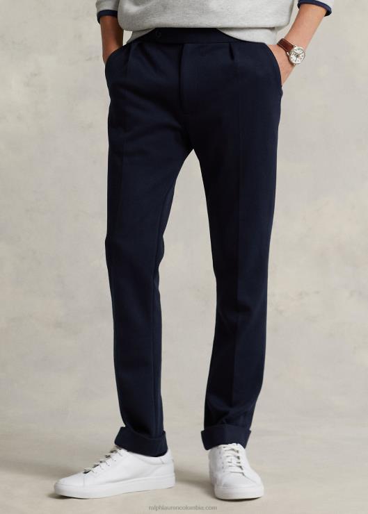 pantalón de traje de punto doble hombres aviador de la marina Ralph Lauren 2XR2V8637