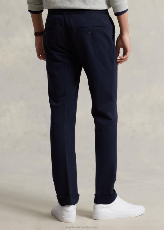 pantalón de traje de punto doble hombres aviador de la marina Ralph Lauren 2XR2V8637