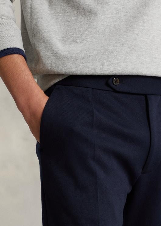 pantalón de traje de punto doble hombres aviador de la marina Ralph Lauren 2XR2V8637