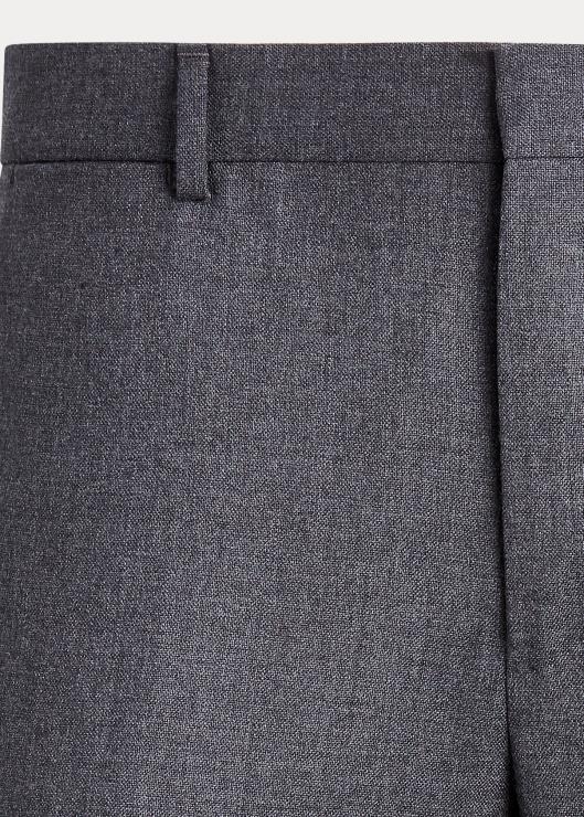 pantalón de traje oxford de lana hombres gris medio Ralph Lauren 2XR2V570