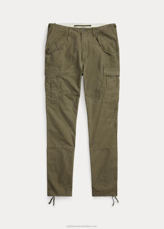 pantalones cargo de lona de ajuste clásico hombres oliva al aire libre Ralph Lauren 2XR2V1801