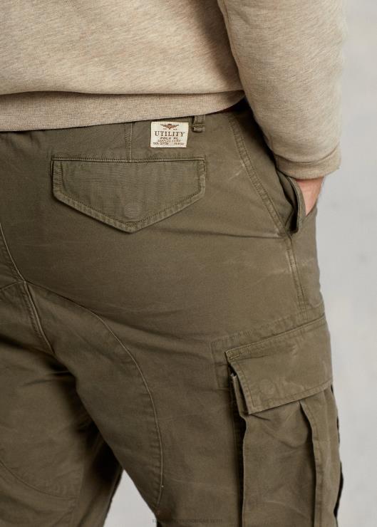 pantalones cargo de lona de ajuste clásico hombres oliva al aire libre Ralph Lauren 2XR2V1801