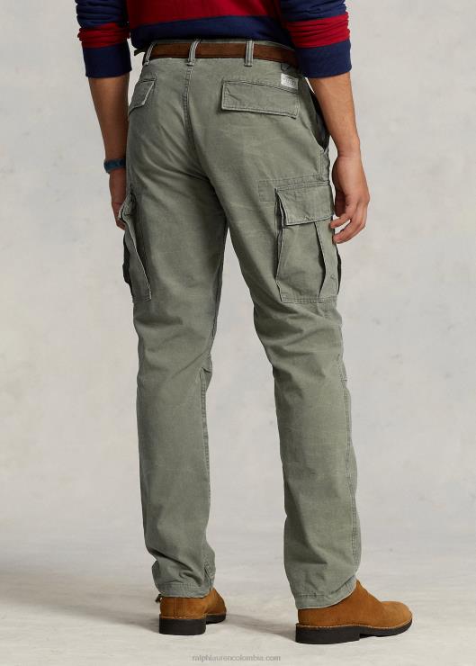 pantalones cargo de lona de corte holgado hombres oliva al aire libre Ralph Lauren 2XR2V1010