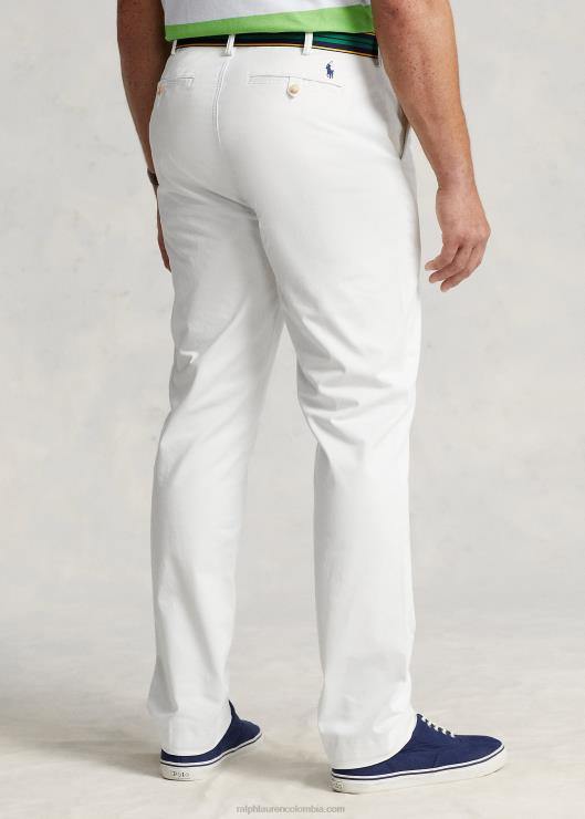 pantalones chinos elásticos de corte clásico hombres lavaplatos blanco Ralph Lauren 2XR2V1864