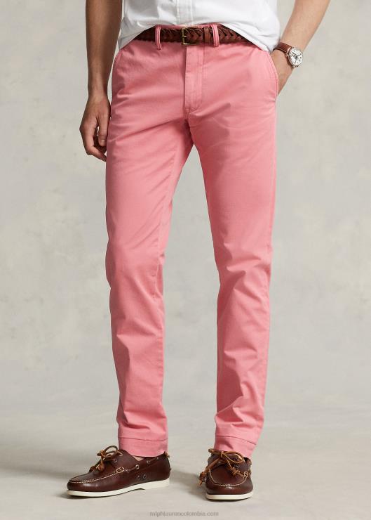 pantalones chinos elásticos lavados todos los ajustes hombres rojo pálido Ralph Lauren 2XR2V8390