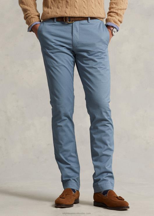 pantalones chinos elásticos slim fit hombres ancla azul Ralph Lauren 2XR2V472