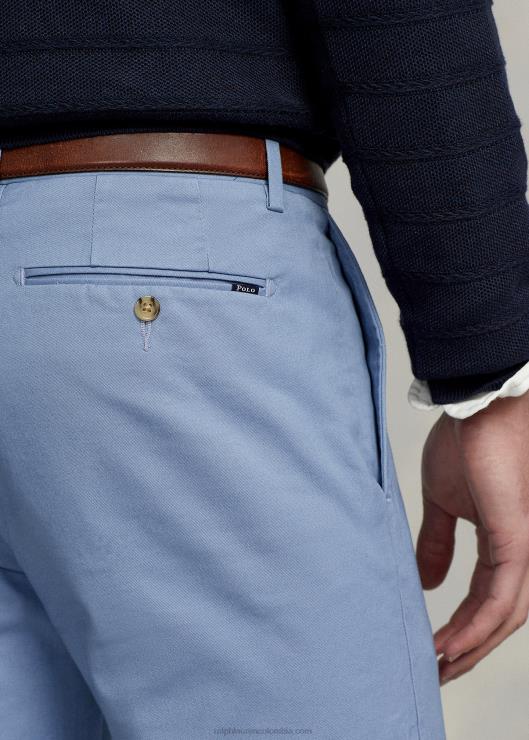 pantalones chinos elásticos slim fit hombres canal azul Ralph Lauren 2XR2V473