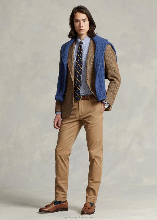 pantalones chinos elásticos slim fit hombres caqui montana Ralph Lauren 2XR2V474