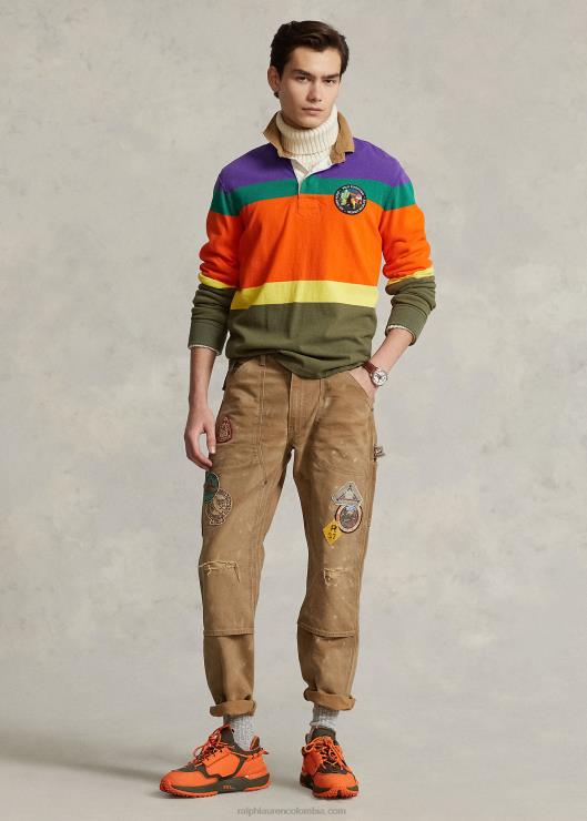 pantalones de lona desgastados de ajuste relajado hombresRalph Lauren 2XR2V8516