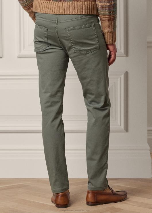 pantalones dobby elásticos slim fit hombres isla azul Ralph Lauren 2XR2V85
