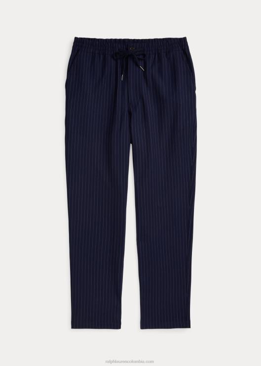 pantalones neale prepster de corte cónico clásico hombres rayas azul marino Ralph Lauren 2XR2V859