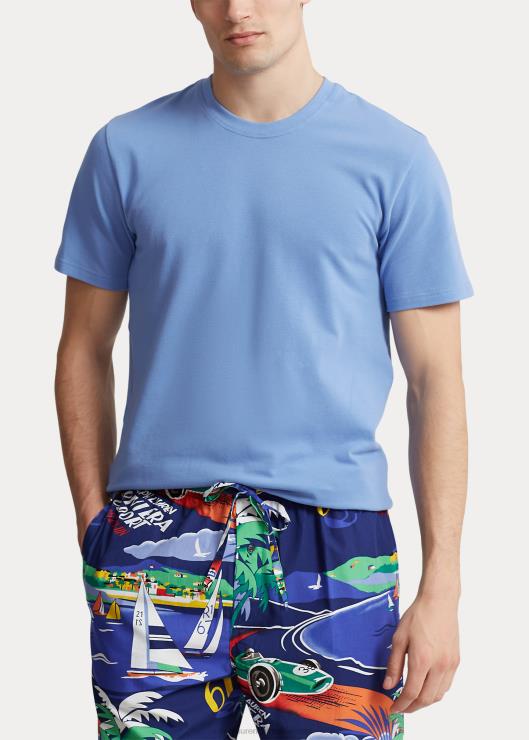 camisón de piqué de punto hombres puerto isla azul/azul marino Ralph Lauren 2XR2V8549