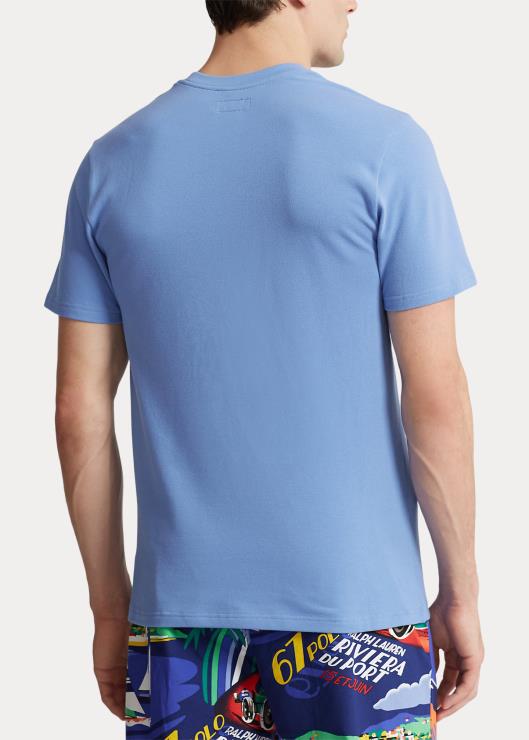 camisón de piqué de punto hombres puerto isla azul/azul marino Ralph Lauren 2XR2V8549