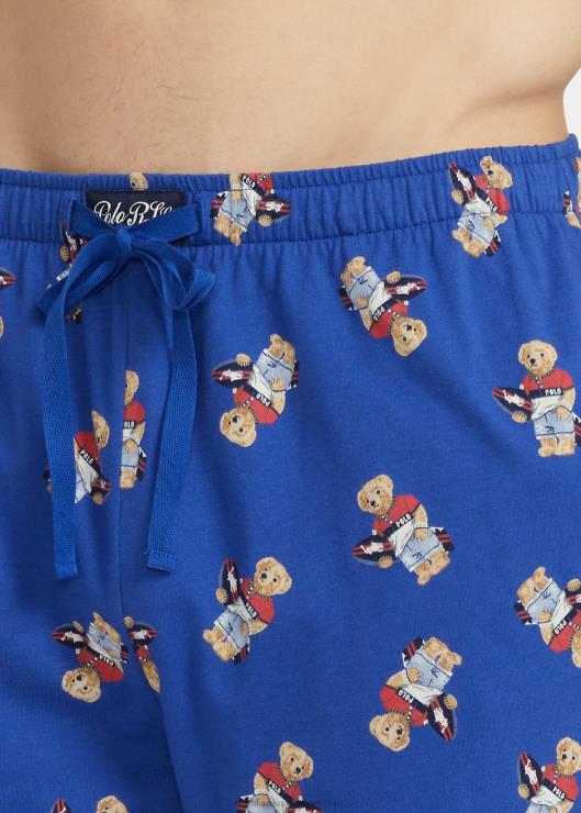 juego de dormir de jersey de algodón con osito de polo hombres herencia real Ralph Lauren 2XR2V653